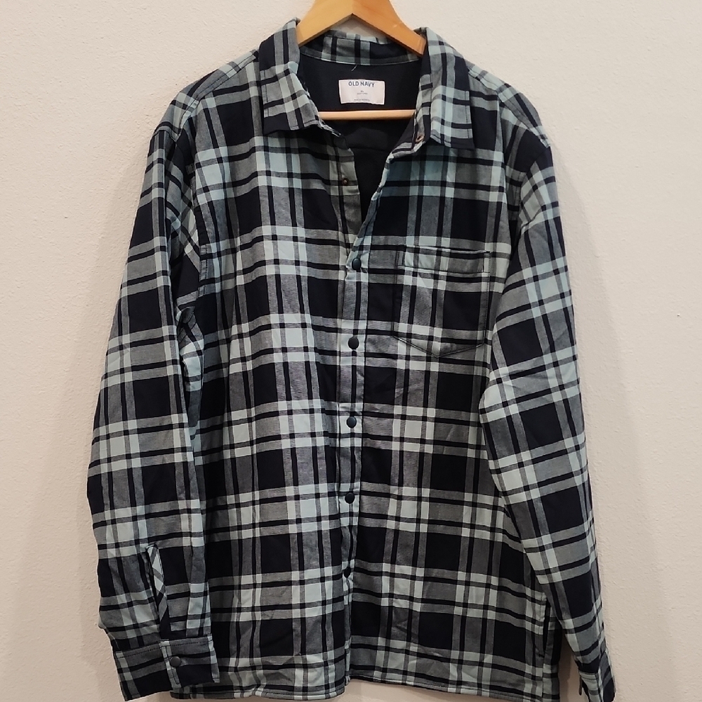 Old Navy Blue Casual Button Down Shirt